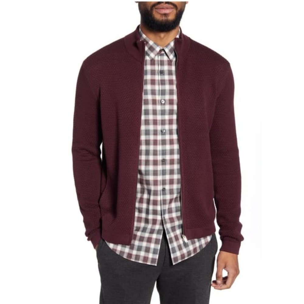 💥 Theory Udeval Breach Regular Fit Zip Cardigan
